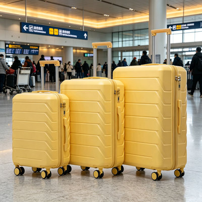 20"/24"/28" 3 pcs/set in ABS Spinner Wheel Luggage, Matching Color , With Combination Lock