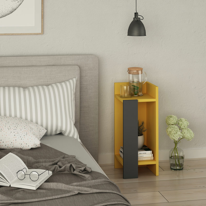 Table de chevet Halie, Blanc, 1
