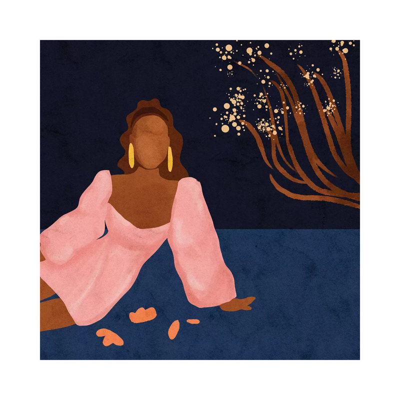 « Tati » par Reyna Noriega, reproduction d’art, Toile tendue, H 12 po x l 12 po x P 0,75 po, Pas de tapis