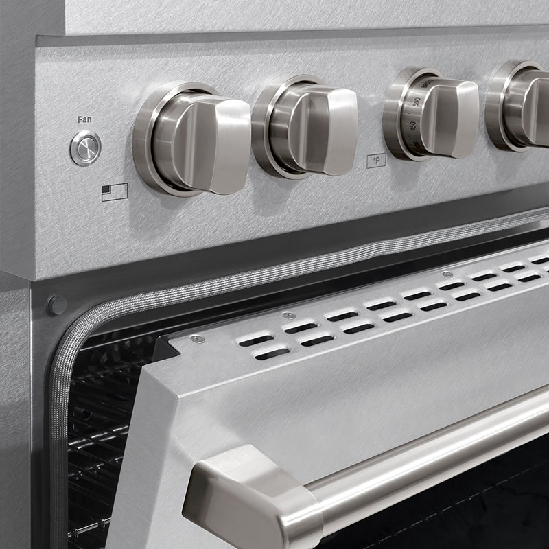 ZLINE 30 in. 4.2 cu. ft. Paramount Dual Fuel Range W/ 4 Burner DuoPro Cooktop and Electric Convection Oven in Satin Stainless Steel