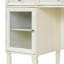 Coiffeuse 2 en 1 avec miroir pliable caché, deux tiroirs latéraux et armoires pour bureau à domicile
