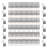 Striped Shower Curtain with Hooks Included