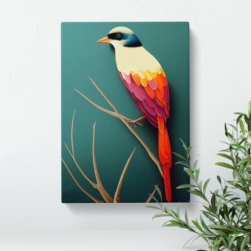 Magnificent Bird - Wrapped Canvas Print, 50cm H x 35cm W x 3cm D