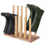 6 Pair Solid Wood Boot Storage