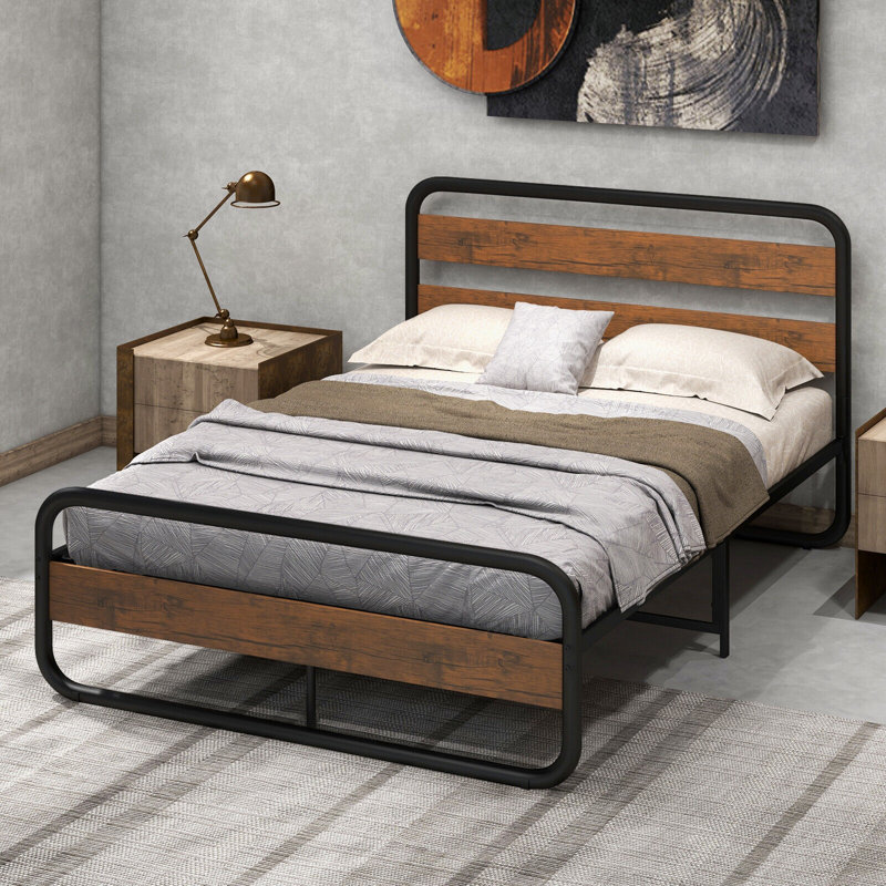 Wayt Metal Slat Bed, Full