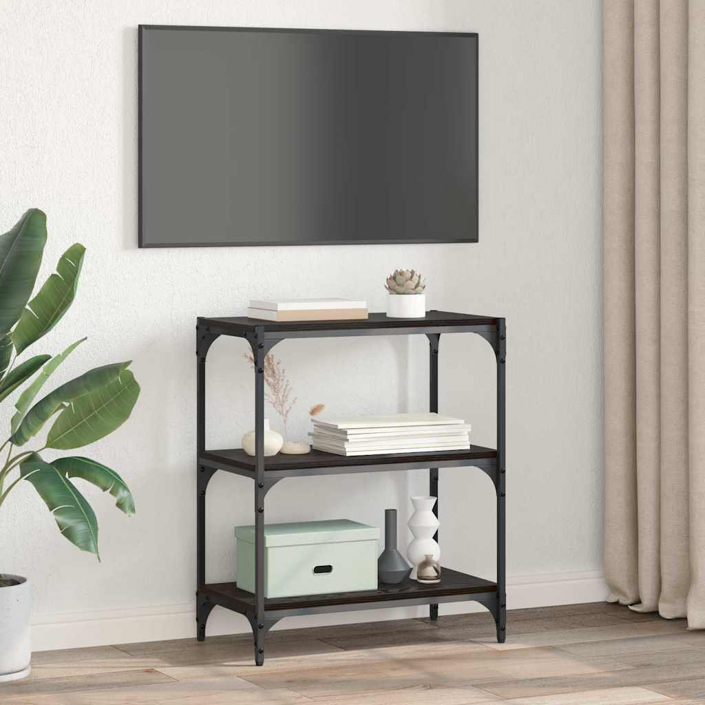 Book Cabinet Engineered Wood and Steel Media Rack/Sizes