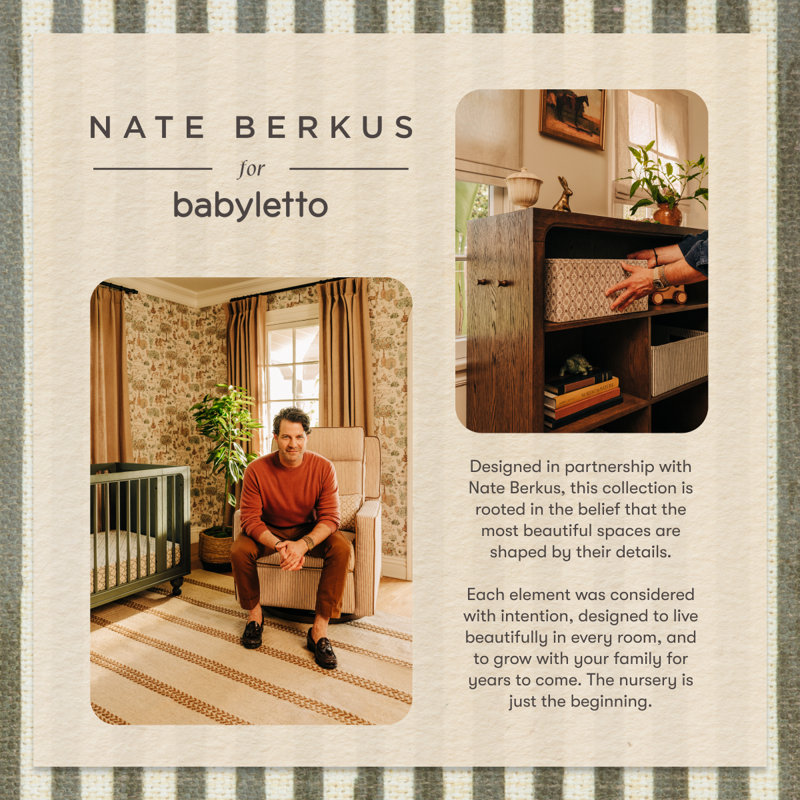 Astre All-Stages® 8-in-1 Crib with Bassinet & Toddler Bed Kits by Nate Berkus, Toffee