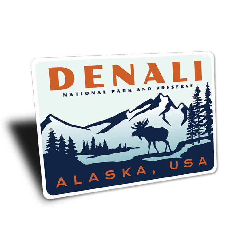 Plaque Denali, H 12 po x l 18 po x P 0,06 po