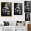 «Elegant Silhouette», gris, monochrome, eucalyptus II - Eucalyptus, art mural-106114343-106114338