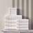 Besednice Premium Quality Soft Fluffy and Absorbent 100% Turkish Cotton Bath Towel Set-55782742