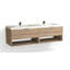 Modo 72" W Wall Mounted Double Bathroom Vanity-102126636-102126635-102126646