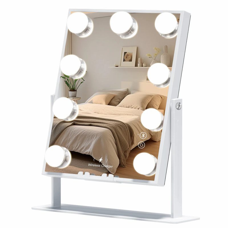 Aluminium Rectangle Mirror, 35.56 cm H x 29.97 cm W