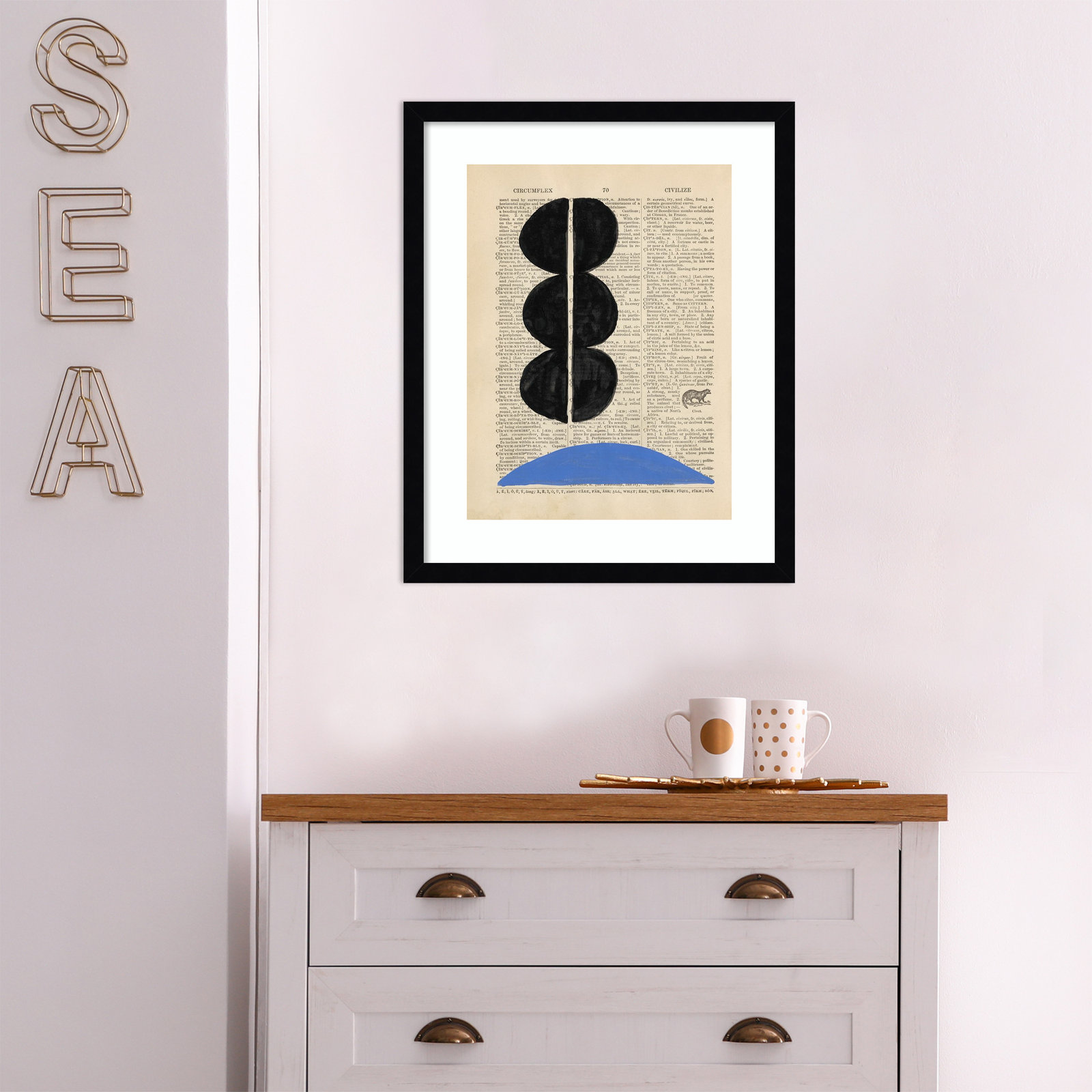 Adreille "Modern Definition II" Print, 21.38" H x 17.38" W x 0.88" D, Black Framed Paper