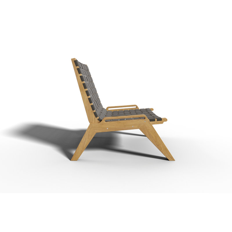 Draper Teak Outdoor Woven Chat Chair