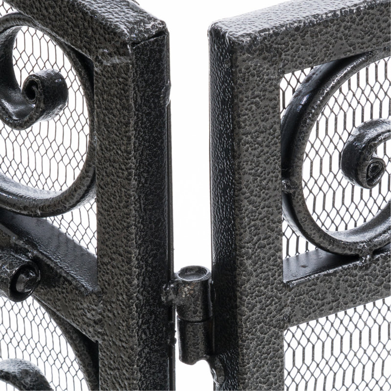 Pare-étincelles en fer au design élégant - l 52,11 po x P 1,99 po et H 37,38 po pour ajouter un élément décoratif