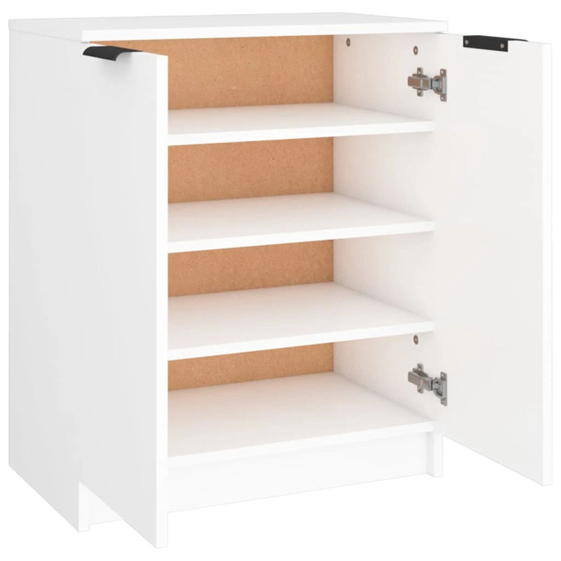 Calice 8 Pair Shoe Storage Cabinet, White