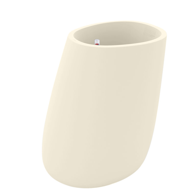 Stone Resin Pot Planter, Ecru, 47.25" H x 40.75" W x 32.75" D