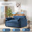 Canapé simple surdimensionné en chenille avec siège large et coussins profonds, conception moderne à blocs de couleurs pour un confort et un style ultimes