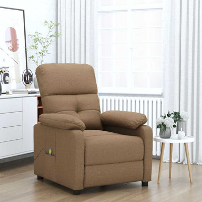 Fauteuil de massage réglable en tissu pour cinéma maison