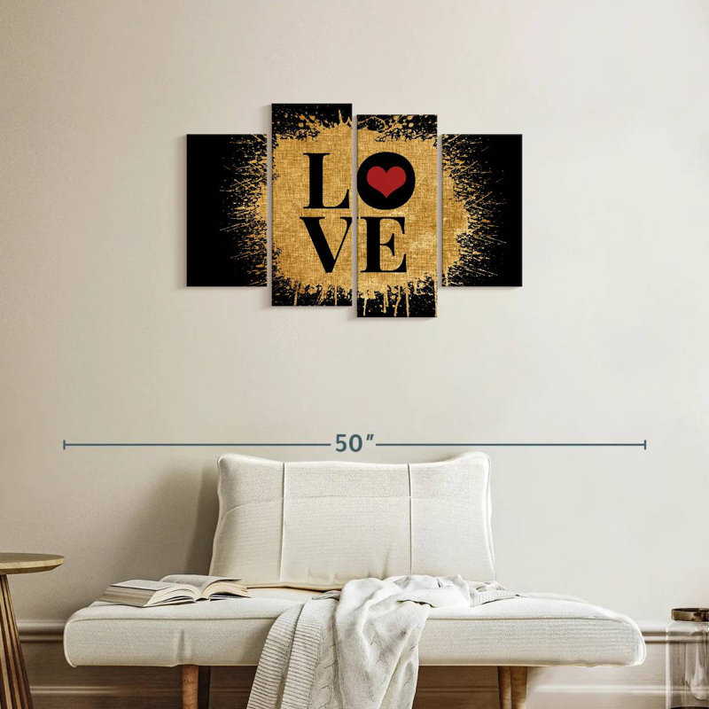 Tergel Love Typography II, 22" H x 36" W