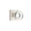 Privacy Modern Disc Crystal Knob with Square Rose