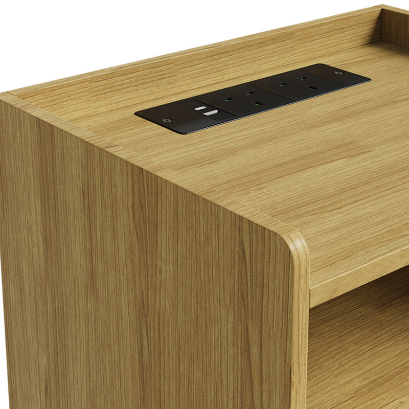 40cm W Manufactured Wood Bedside Table