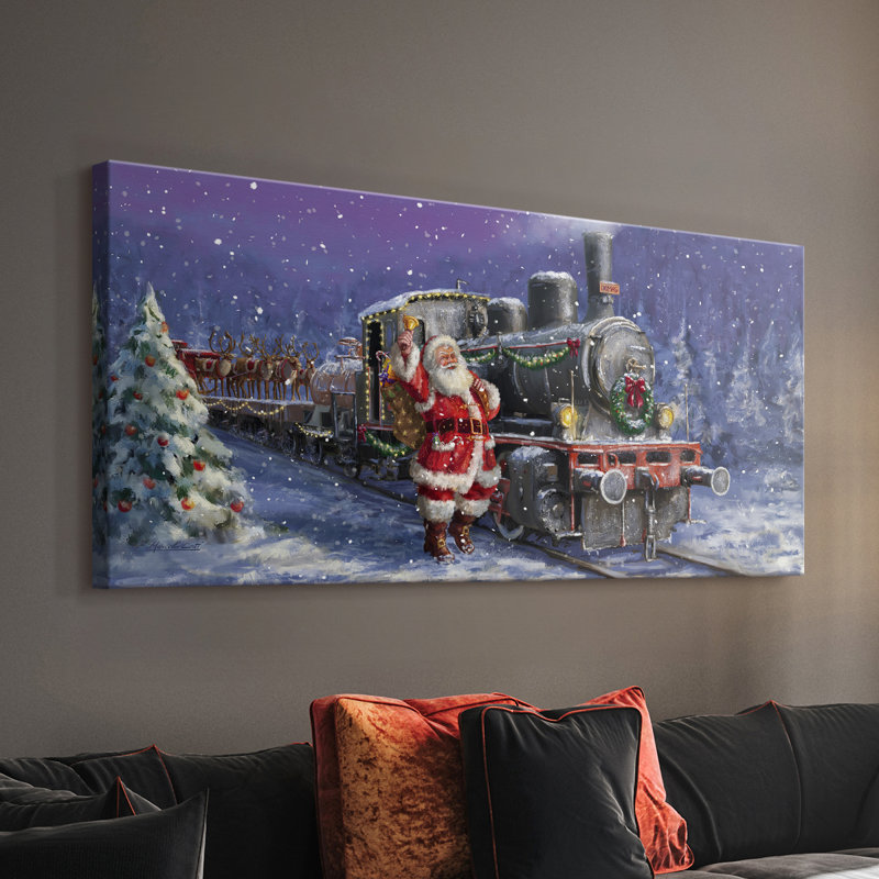 Tous à bord - Toile tendue avec châssis - Prêt à être accroché