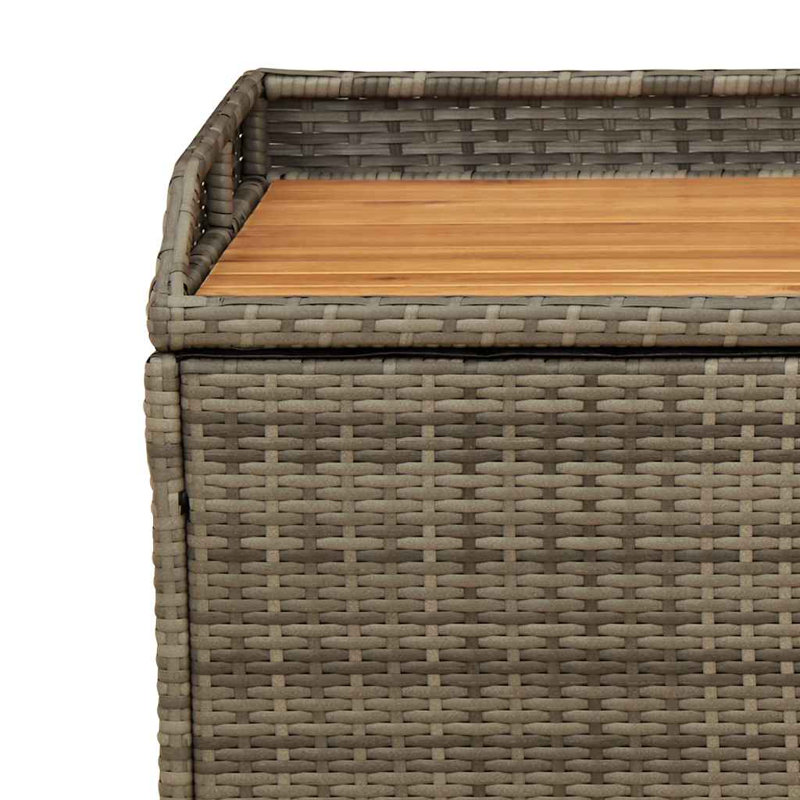 Banc de jardin en acier Agrim, gris, H 52 cm x L 100 cm x l 50 cm