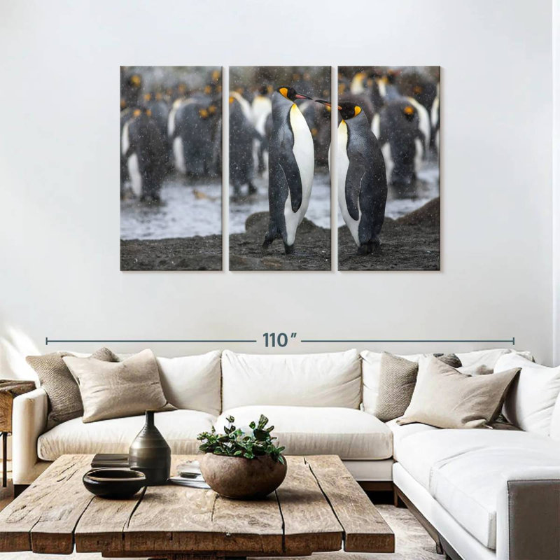 Brampt Penguin Romance, 48" H x 74" W
