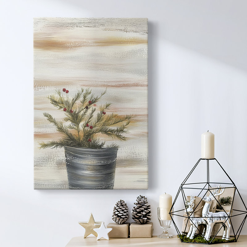 Christmas Holiday Art - Gallery Wrapped Canvas DCCXLII, 36" H x 24" W