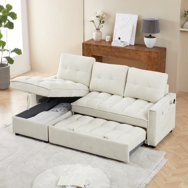 Canapé modulaire Avital, Chenille beige