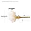 Druzy Crystal Geode Stone Dresser Knobs, Cupboard Drawer Pulls With Natural Gold Plated Stone 4 Pack