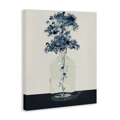 "Blue Nature Sprigs", art mural sur toile par Carol Robinson
