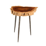 Makha Burled Wood End Table