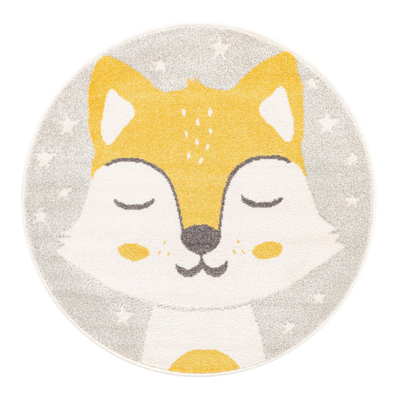 Round Polypropylene Plastic Rug, Round 3'3"