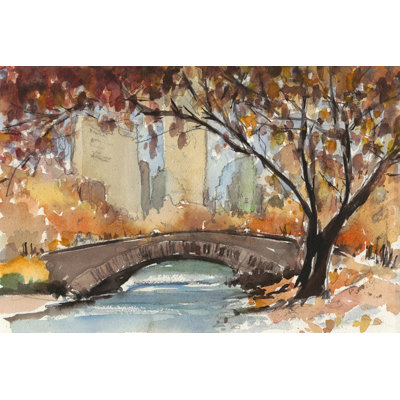 «Autumn in New York Study I» par Samuel Dixon - peinture sur toile tendue