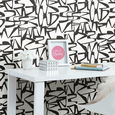Rouleau de papier peint adhésif L 18,9 pi x l 18 po Enigmatic