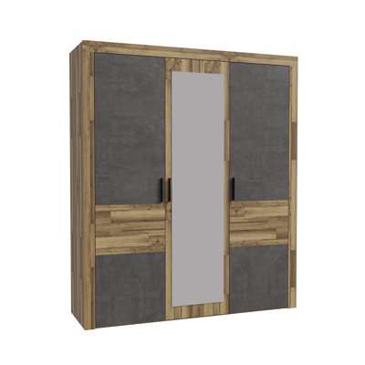 Huguley 3 Door Wardrobe