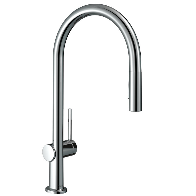 hansgrohe Talis N HighArc Kitchen Faucet, O-Style 2-Spray Pull-Down, 1.5 GPM, Chrome