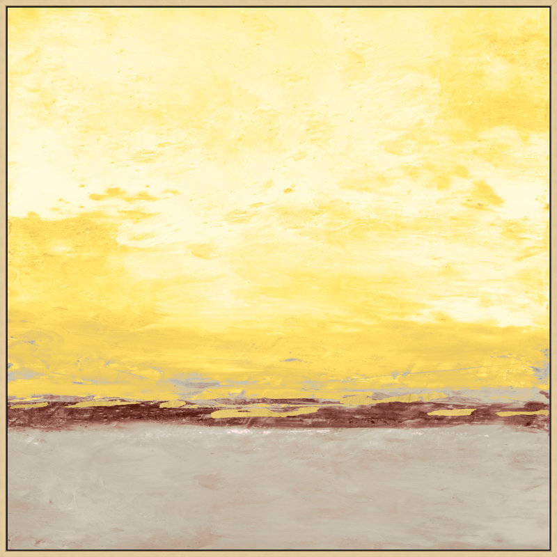 Yellow Skies Painting by Lillian August