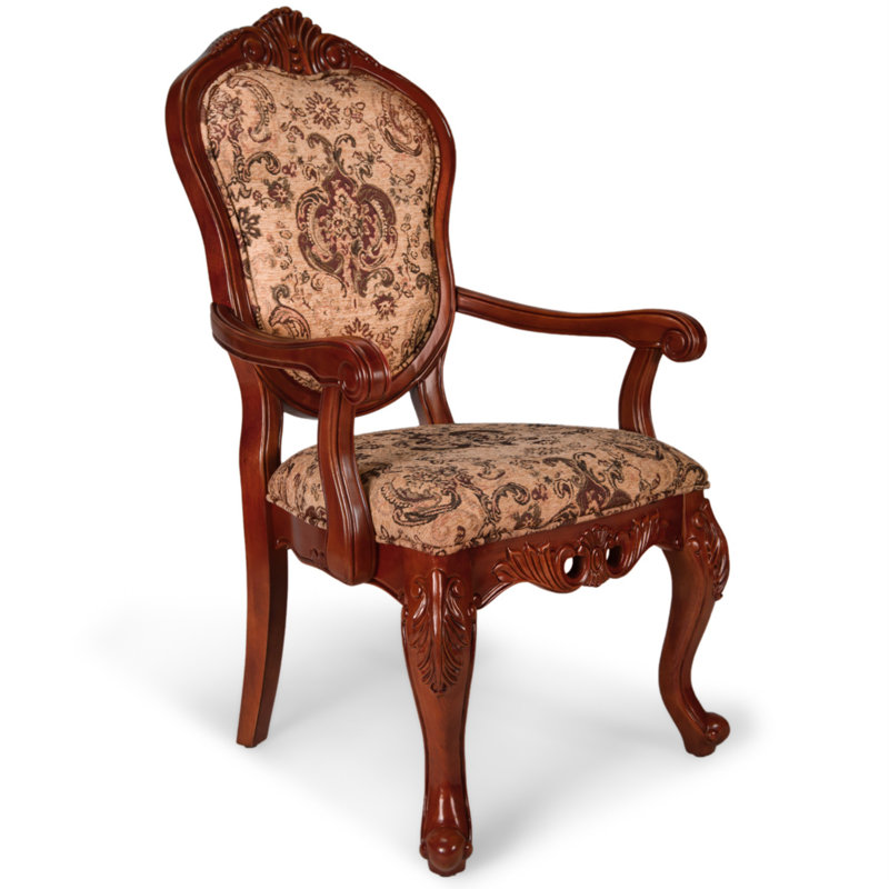 Chaise à accoudoirs en cerisier Fern Louis