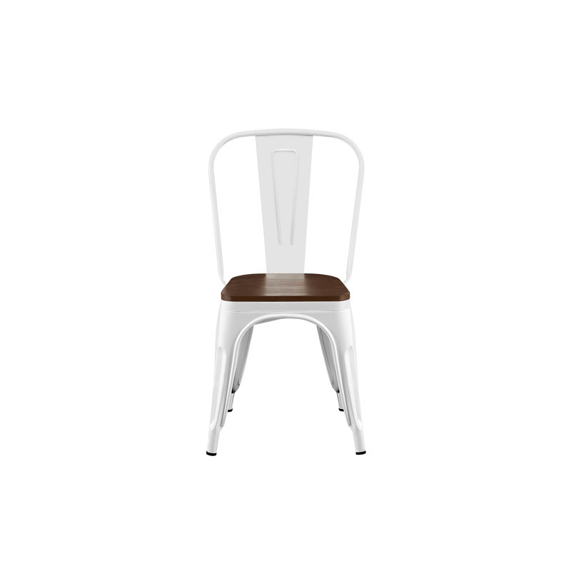 Chaise de salle à manger Kalino, Blanc très luisant, 2