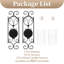 Appliques murales de bougie - ensemble de 2 bougeoirs noirs pour pilier