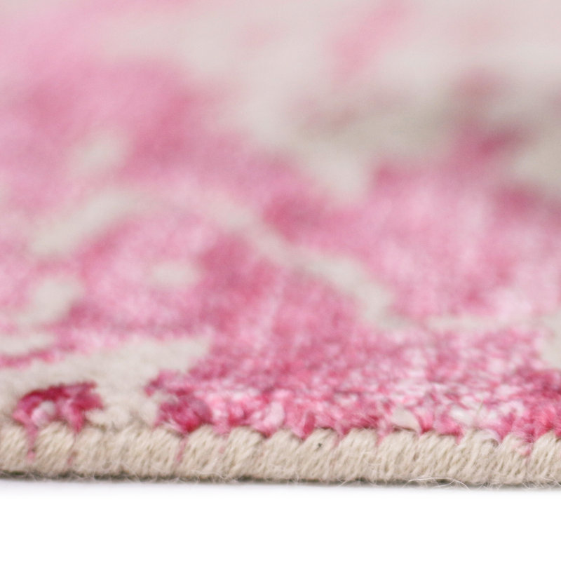 Dazzle Geometric Area Rug in Pink, 8' x 10'