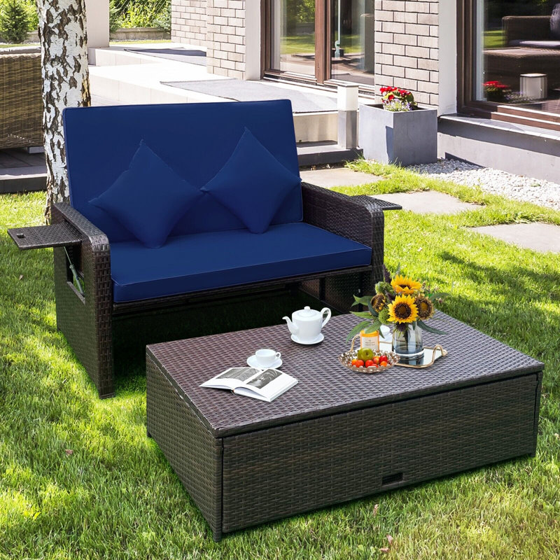 Etzel 170cm Wide Rectangle Loveseat with Cushions