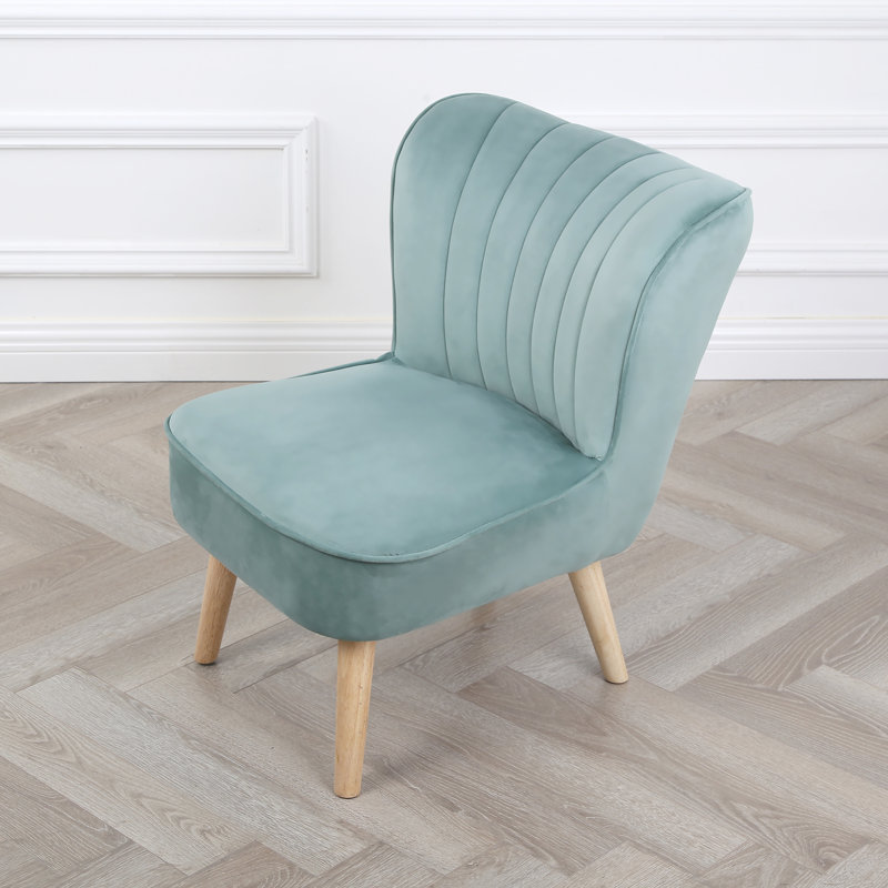 Mariestad - Low Velvet Occasional Chair, Blue