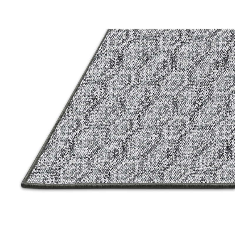Tapis bleu / gris Power Loom, Tapis de couloir 2 pi x 5 pi