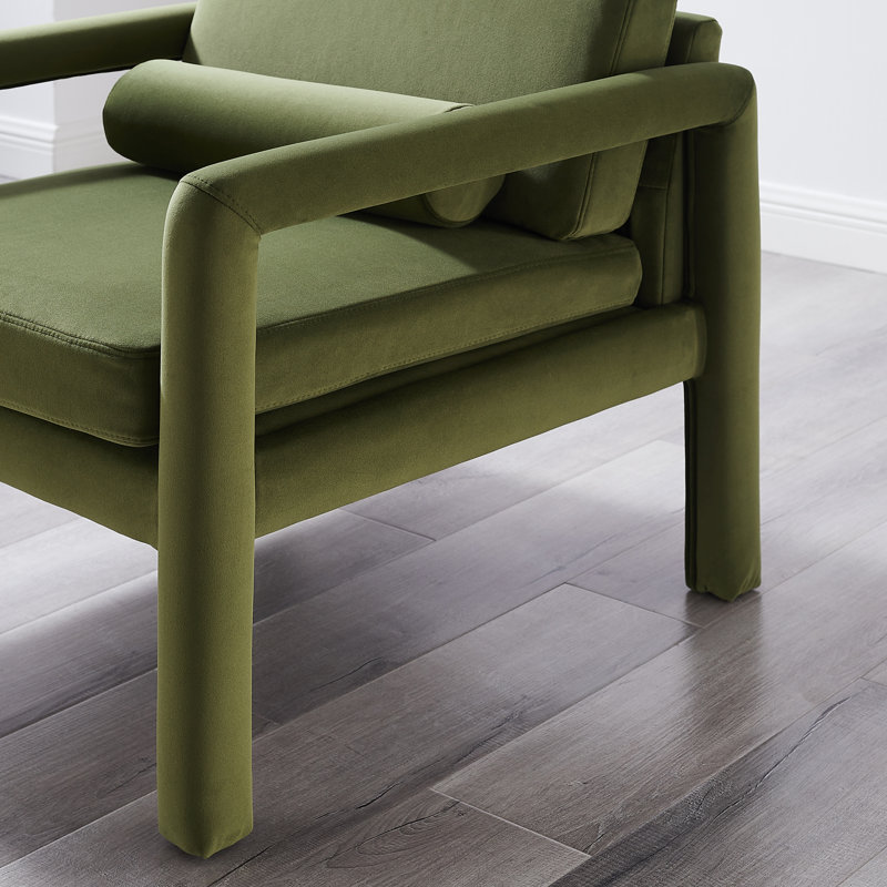 Fauteuil Solaris, Velours vert
