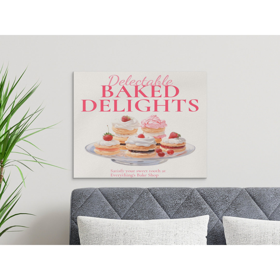 Delectable Baked Delights Kitchen Canvas Print