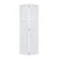 2 panneaux pliables 44 po X 79 po  Porte de grange coulissante en panneau de fibres à densité moyenne noyer blanc avec ensemble de quincaillerie-130917783-130917821